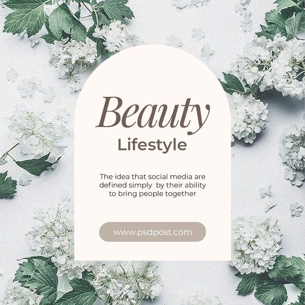 Beauty Life Style Instagram Post Template