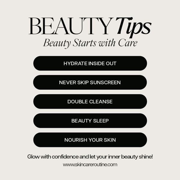 Beauty Tips Skincare Glow Instagram Post