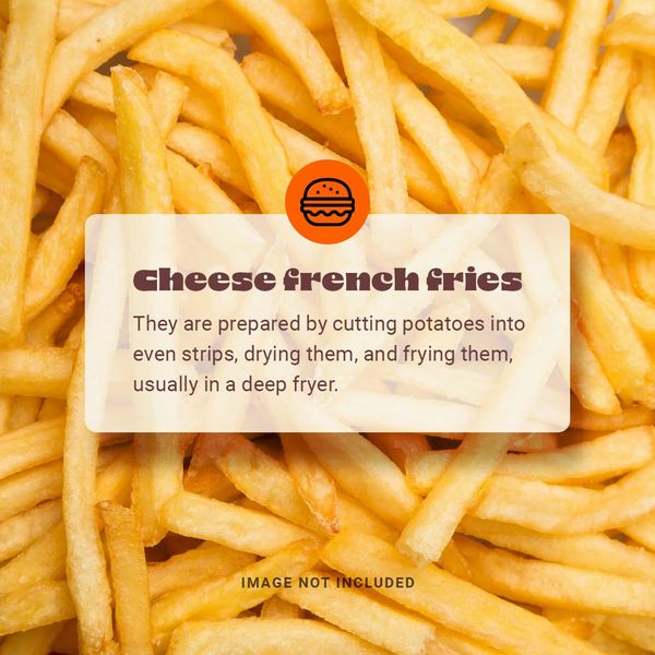 Cheese French Fries Instagram Post Template