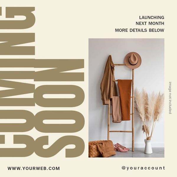 Coming Soon Launching Next Month Instagram Post Template