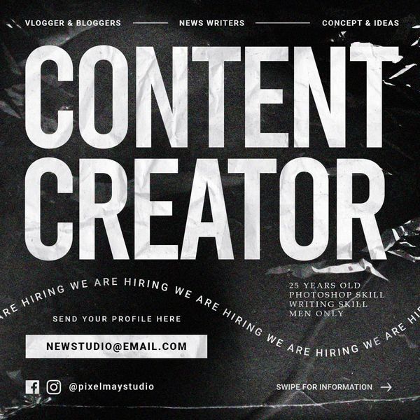 Content Creator Instagram Post Template