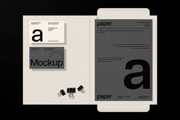 Elegant Stationery Mockup