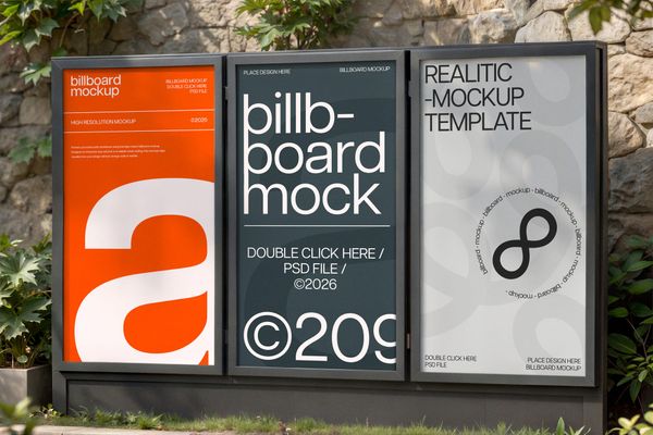Street Billboard Mockups