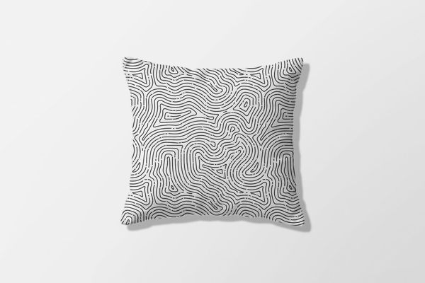 Topo Line Pillow Mockup