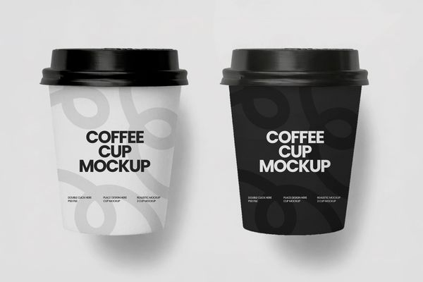 Minimalist Coffee Cup Mockup