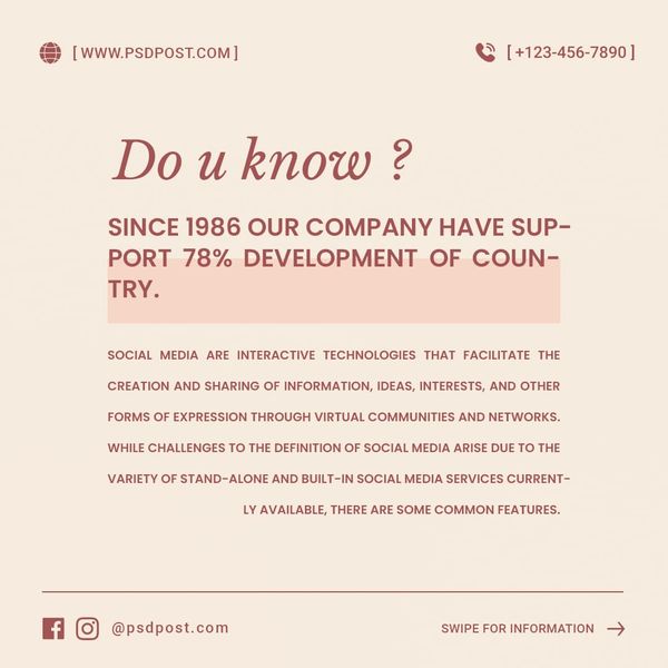 Do U Know Instagram Post Template