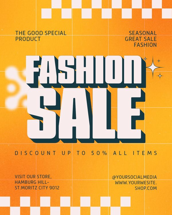 Fashion Sale Discount Up To 50% Blovax Instagram Post