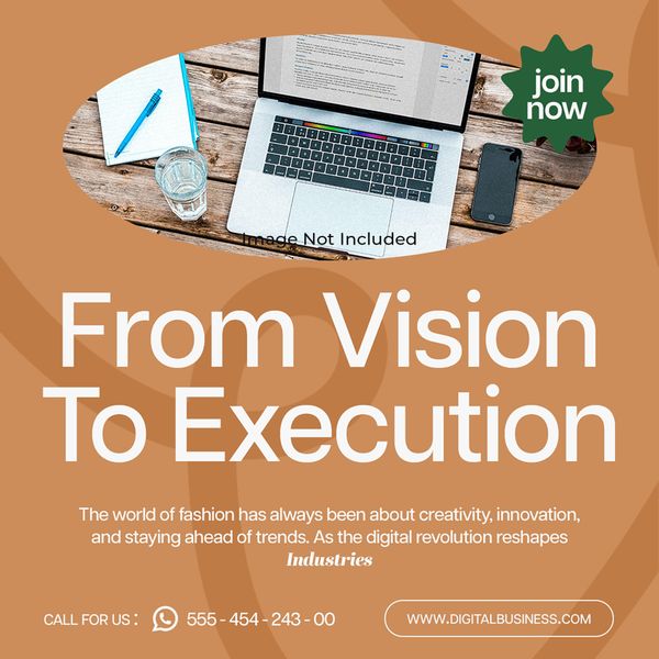From Vision To Execution DIgital Business Instagram Post