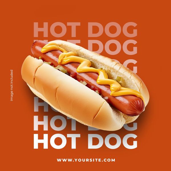 Hotdog Instagram Post Template