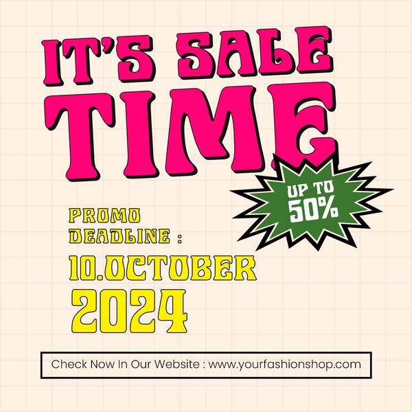 It's Sale Time Fashion Pynix Instagram Post