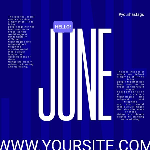 June Instagram Post Template