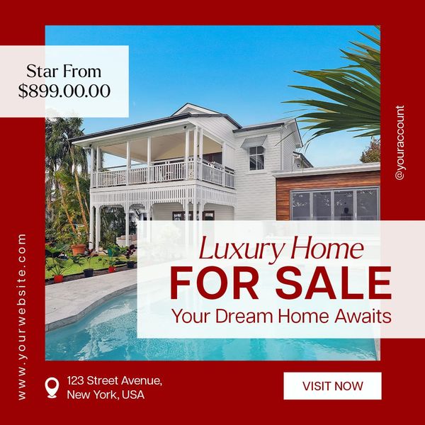 Luxury Home Real Estate Eterna  Instagram Post