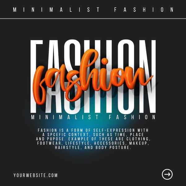 Minimalist Fashion Instagram Post Template