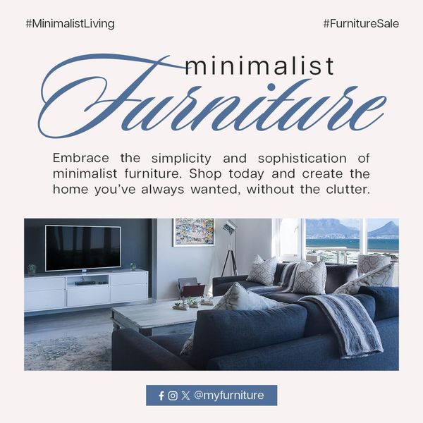 Minimalist Furniture Harmony Instagram Post