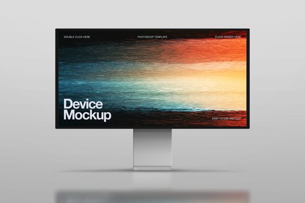 Modern Desktop Screen Mockup