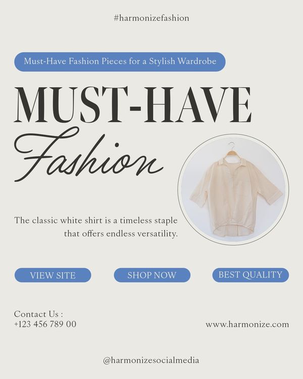 Must Have Fashion Harmonize Instagram Post