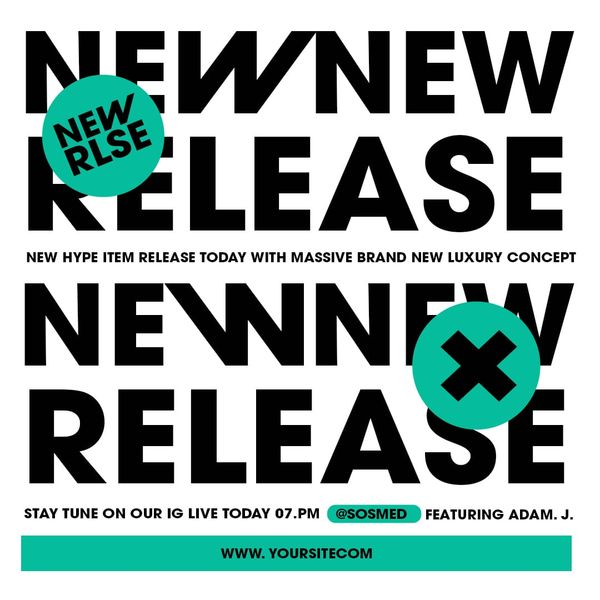 New Release Instagram Post Template