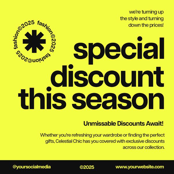 Special Discount This Season Fashion Voren Instagram Post