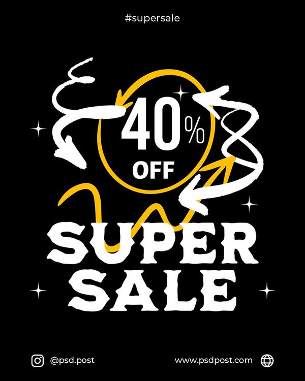 Super Sale Discount Instagram Post