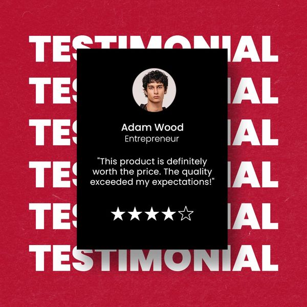 Testimonial Box Instagram Post