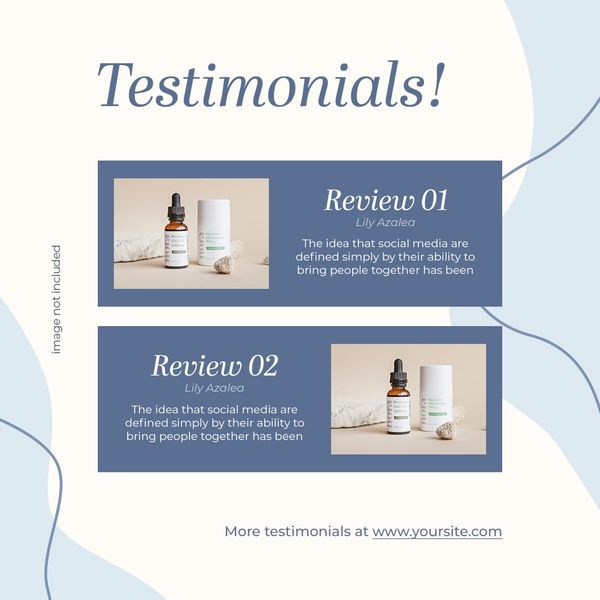 Testimonials Instagram Post Template