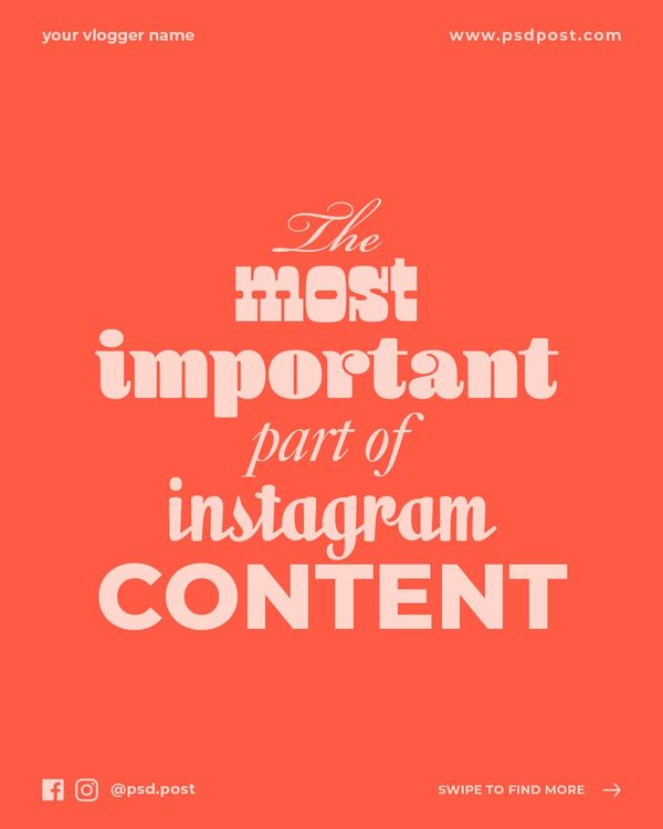 The Most Important Instagram Post Template