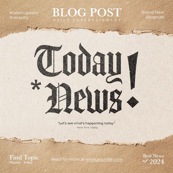 Today News Instagram Post Template