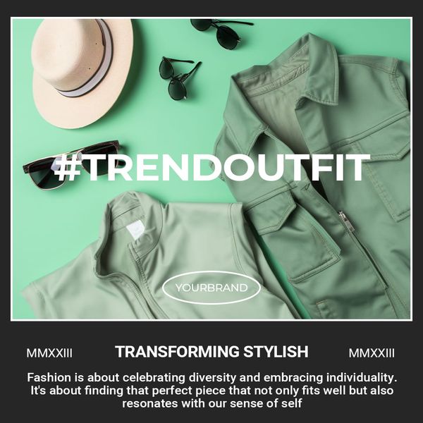 Trend Outfit Instagram Post Template