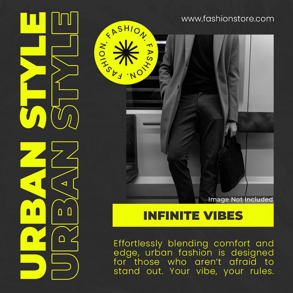 Urban Style Fashion Flicker Instagram Post