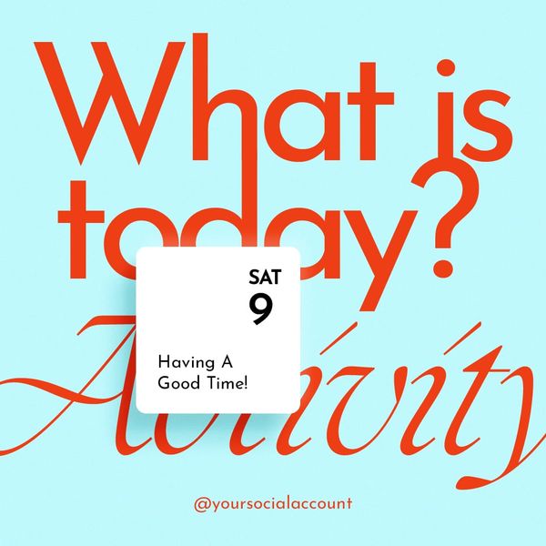 What Is Today Activitiy Instagram Post