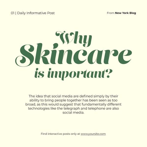 Why Skincare Instagram Post Template