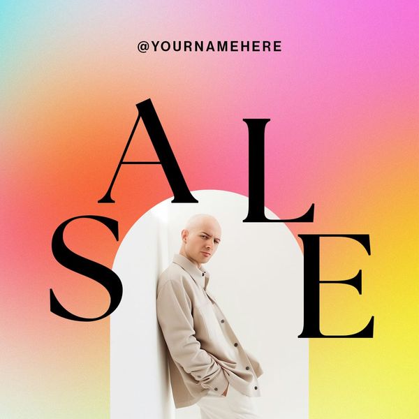 Bold Spectrum Sale Gradient Instagram Post