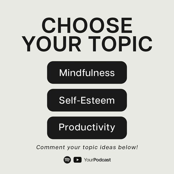 Choose Your Topic Minica Podcast Instagram Post
