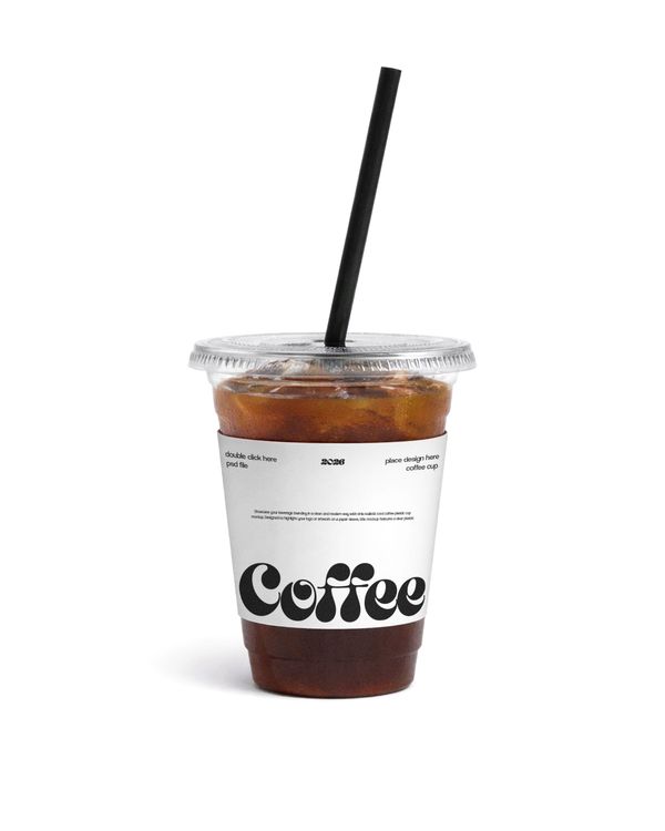 Iced Coffee Cup Mockup
