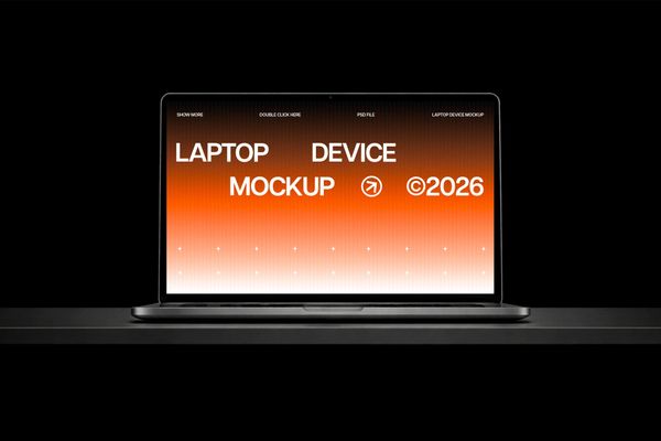 Digital Device Laptop Mockup