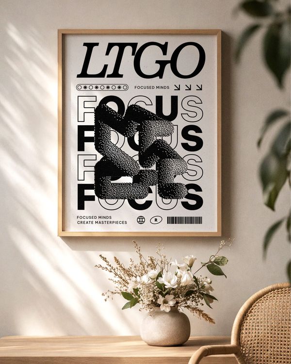 Minimal Wall Frame Poster Mockup