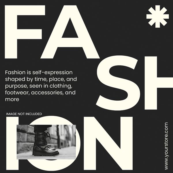 Fashion Ethereal Noir Instagram Post