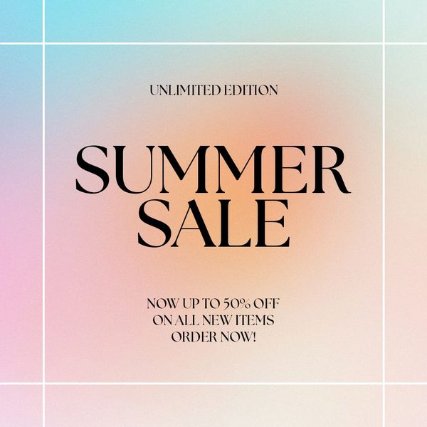 Summer Sale Gradient Instagram Post