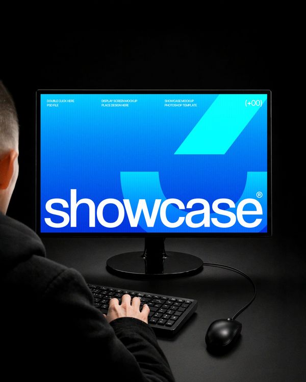 Monitor Screen Presentation Mockup