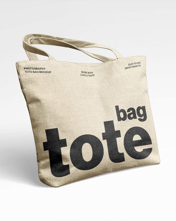 Fabric Tote Bag Mockup