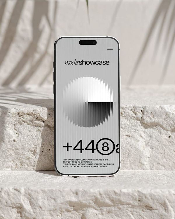 Elegant Outdoor iPhone Mockup