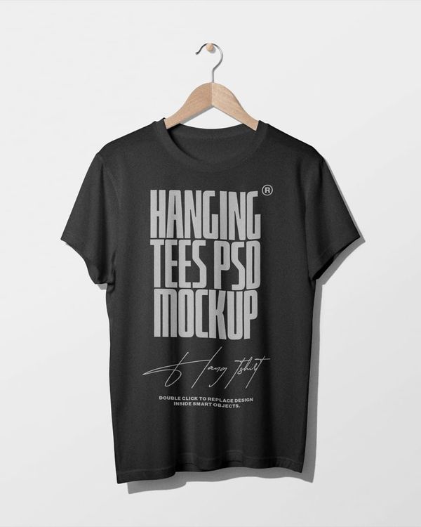 Hanging T-Shirt Mockup