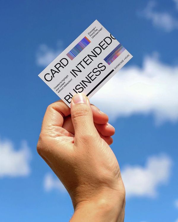 Hand Holding Business Card Mockup