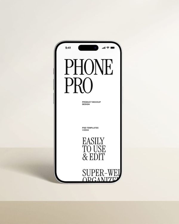 Minimal Aesthetic iPhone Mockup