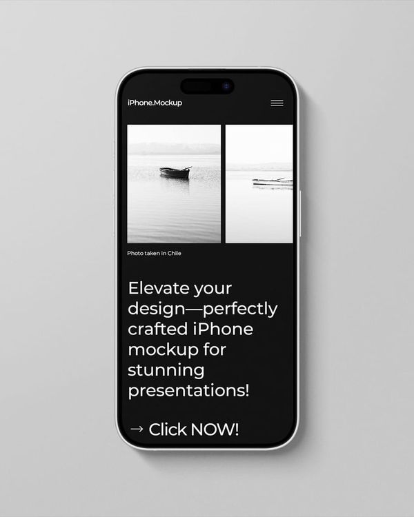 Minimal iPhone 16 Mockup