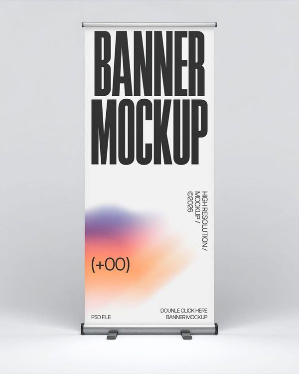 Roll Banner Mockup