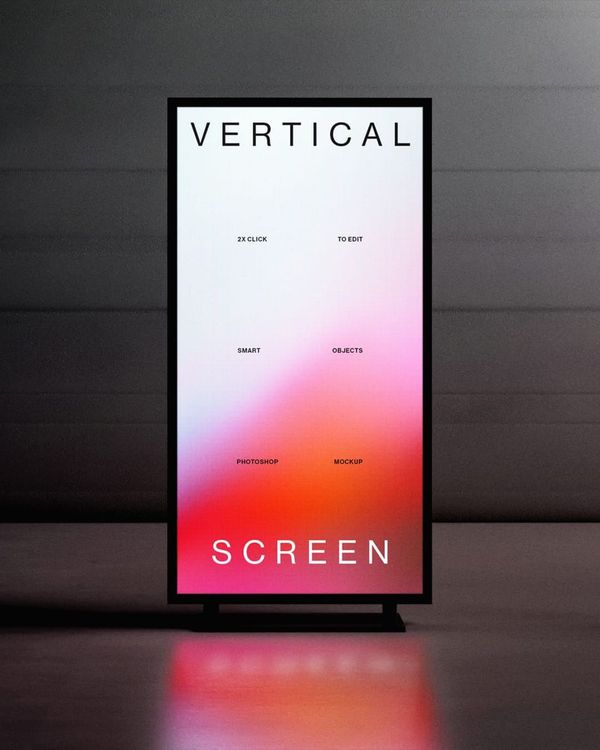 Vertical Screen Mockup