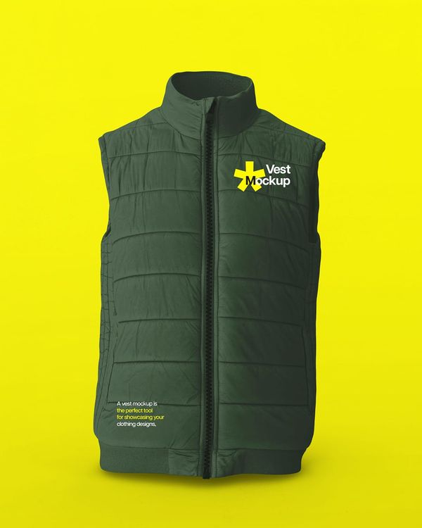 Insulated Vest Mockup