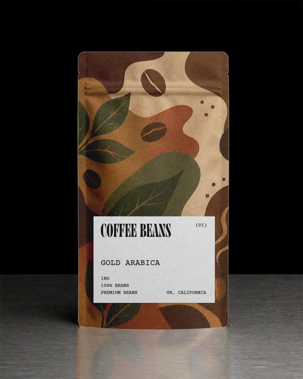 Premium Coffee Pouch Mockup