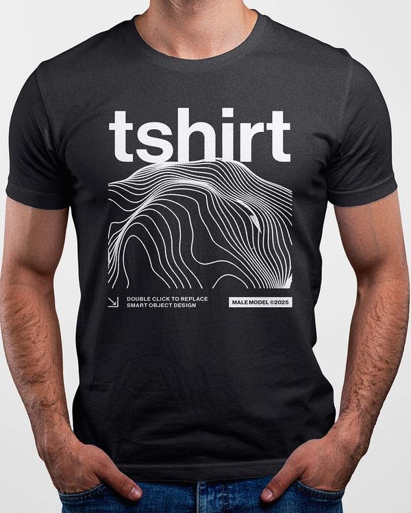 Men T-Shirt Mockup